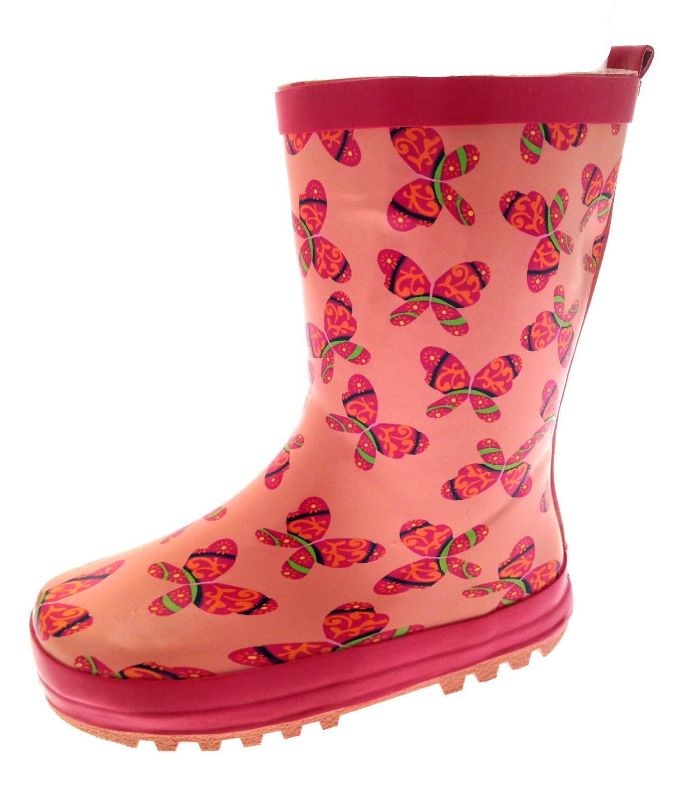 Kids Girls Rubber Rain Snow Boots Wellies Wellingtons Childrens Size UK 4.5 - 3 | eBay